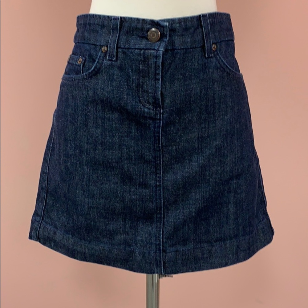J Crew Dark Wash Denim Skirt